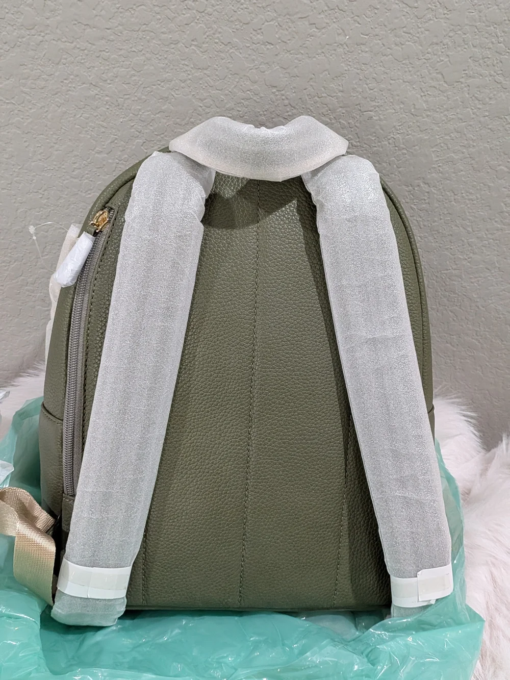 Michael‎ Kors Olive Green Pebbled Leather Backpack